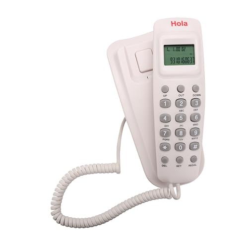 Image of Hola TF 620 Slim Corded Telephone, White