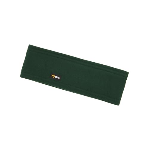 Lupa Kids Triple-Layer Fleece Headband, Made in Canada, Ages 4-12 (Dark Green)