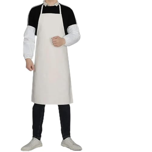 Tablier imperméable en cuir contre l'huile style homme grande taille