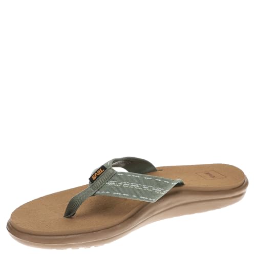 Image of Teva Women's Voya Flip-Flop, Road Race Deep Lichen, 12