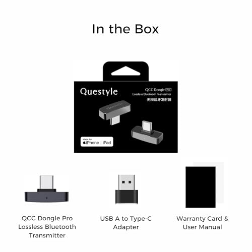 Questyle QCC Dongle Pro [MFi Certified] USB-C Bluetooth 5.4 Audio Adapter - image 8
