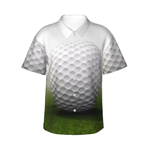 Chemise hawaïenne de golf homme vêtement manches courtes boutonné d'été