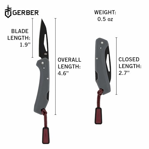 Gerber Gear LST Mini - Lightweight Folding Pocket Knife for Hiking, Camping - EDC Tool - Durable Stainless Steel Blade - Gray - Image 3
