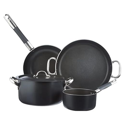 Pentole Agnelli all Black Set 5 Pezzi