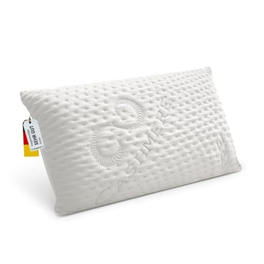 sleepling 190001 Basic 100 Kopfkissen | Ökotex | waschbar bis 60 Grad | Made in EU | Füllmengengarantie | Größengarantie | 80 x 80 cm, weiß 5 FMP Matratzenmanufaktur Orthopädisches Nackenstützkissen viscoelastisches Kissen, Visco Kopfkissen, Kissen, Nackenkissen 11 cm hoch, weiß