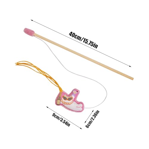 Borlas y pluma para gato interactivo que evitan el aburrimiento en el hogar 7