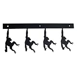 * 【Métal lisse et robuste】 : Fabriqué en fer de qualité avec une finition lisse et arrondie, mural est doux pour vos vêtements et accessoires, sans risque de rayures sur les vestes, les serviettes ou les tissus délicats.