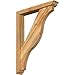 Ekena Millwork BKT0402X24X32FST01RWR Funston Traditional Rough Sawn Bracket w/Offset Brace, Western Red Cedar