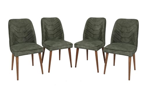 Menzzo Conla Stuhl, dunkelgrün, L50 x P49 x H90 cm