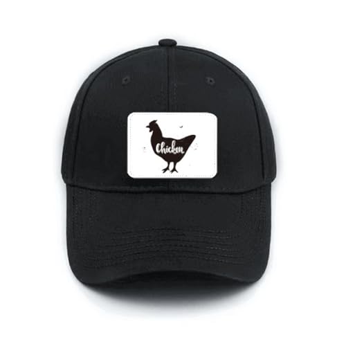 Casquette de baseball noire poule réglable contre éblouissement avec style