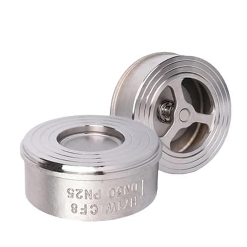 Válvula de retención de acero inoxidable 304 DN40 tipo oblea con acabado industrial H71W-16P 2