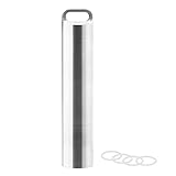HRX Package Waterproof Stainless Steel Pill Case Keychain, Portable Travel Pill Container with 3 Compartments, Small Durable Pill Holder Bottle for Men Women Purse Pocket