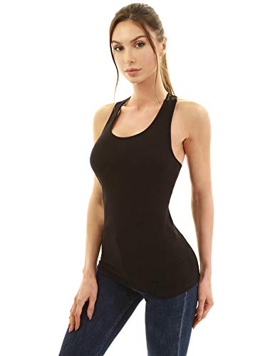 AmélieBoutik Women Scoop Neck Crochet Lace Eyelet Racerback Sleeveless Tank Top3