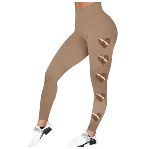Leggings de verano para mujer, cintura alta, elásticos, mallas deportivas opacas, corte bootcut, anticelulitis, algodón ajustado, mallas de compresión, pantalones deportivos de talla grande, caqui, XL