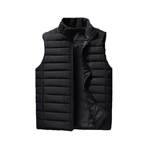 Veste sans manches homme noir XXL blouson décontracté doudoune automne