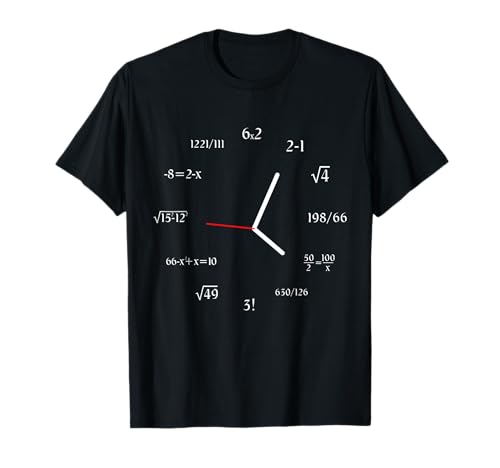 Mathematikuhr Meme Lustige Mathematik Uhr Mathematik Uhr T-Shirt