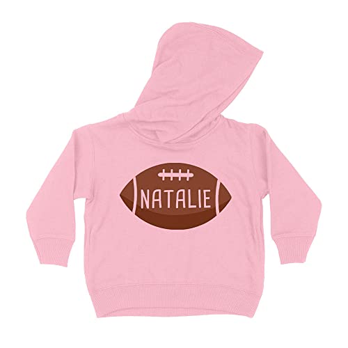 Football Natalie Kids Hoodie Sweatshirt Toddler 5T Light Pink