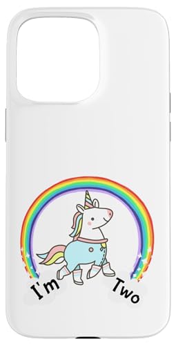 Kids It's My 2nd Birthday Cute Unicorn 2 Year Old Girls �X�}�z�P�[�X iPhone 15 Pro Max �p