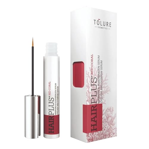 Suero para pestañas Tolure Cosmetics Coral Rojo que fortalece las cejas