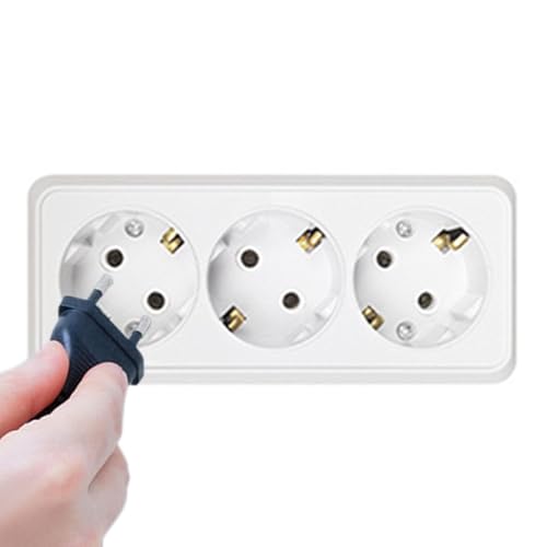 Enchufe de pared, Enchufe de pared eléctrico | Salida para el hogar | Toma de corriente eléctrica 16A 250V del mercado del enchufe múltiple del receptáculo de la placa de pared de los estándares de la