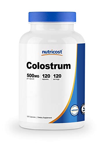 Nutricost Colostrum 500mg, 120 Capsules - Gluten Free & Non-GMO