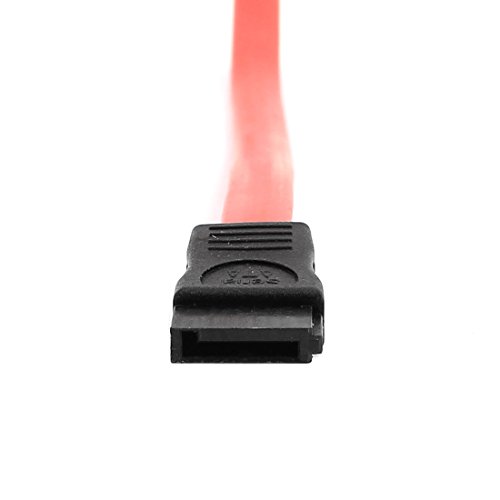 Cable adaptador SATA 7 pines hembra a hembra rojo 50cm