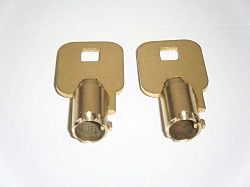 Two ILCO Keys for Homak Tubular Tool Box Safe Keys Pre-Cut to Your Key Code from HMC0001 to HMC31000 (2 Keys)