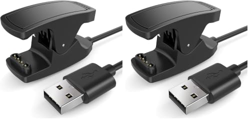 Image of TUSITA Charger Compatible with Garmin Descent Mk1 Mk2 Mk2i Mk2S Mk3i X50i G1 G2 Solar, 1M - GPS Smartwatch Accessories (Pack of 2)