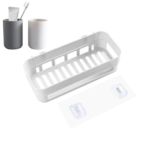 Estante de baño autoadhesivo, montado en la pared, estante de cocina, estante de ducha, soporte de baño, organizador autoadhesivo, almacenamiento autoadhesivo, estante de pared de baño, estante de