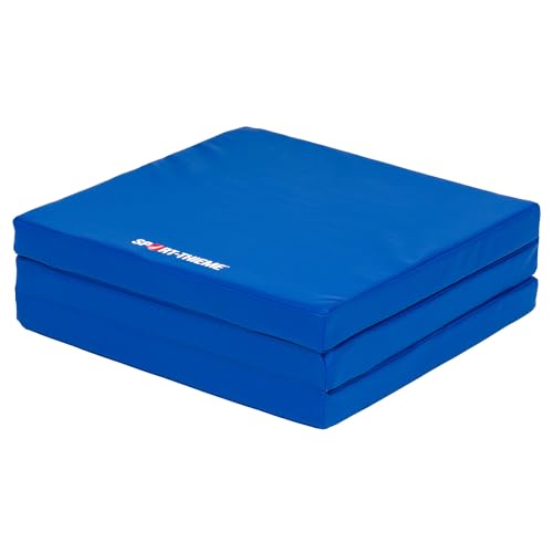 Sport-Thieme Turn- und Spielmatte Softi | Kinderturnmatte, 180x60x6 cm | Griffige Oberfläche, verstärkte Naht | Abwaschbar, hautfreundlich | Polyurethan-Schaum (PU) | Blau