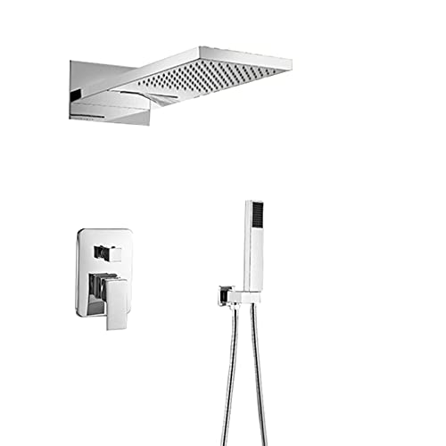 Ensemble de douche haut de gamme encastrable au design minimaliste épuré