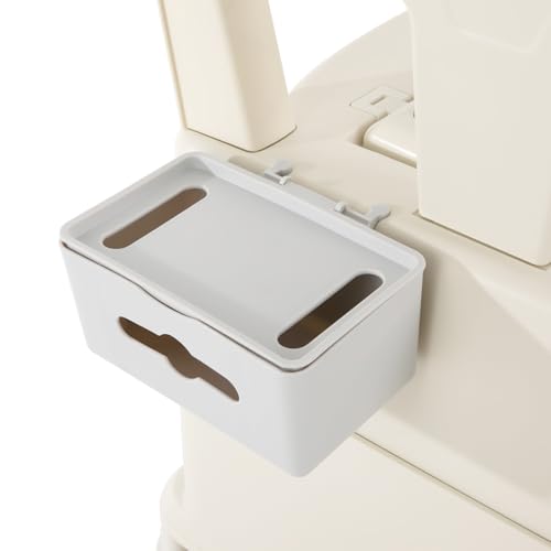 Tyvotrend Campingtoilette, Tragbare Reisetoilette mit Sensory Light und Rückenlehne, Mobile Toilette mit Abnehmbaren Armlehnen und Tissue-Box, Trockentrenntoilette für Menschen (Grün)