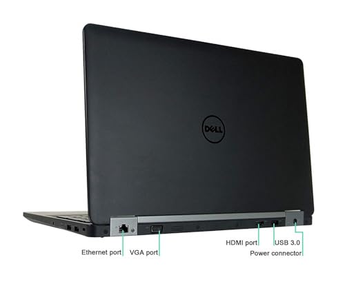 Dell Latitude 5570 Laptop, 15,6 Zoll FHD, Intel Core i5-6300U, 8 GB, DDR5, 256 GB SSD, QWERTY Amerikanische Tastatur, Windows 10 Pro(Generalüberholt) – Bild 5