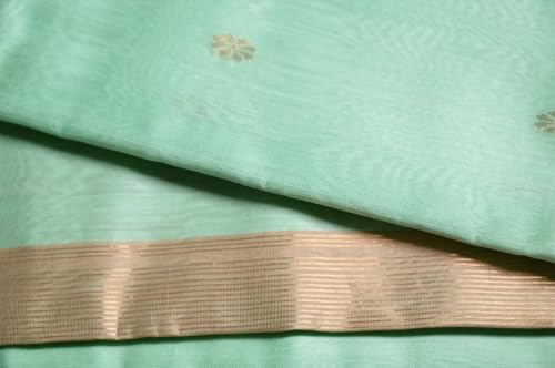 RAJVANI The Voice Of Royalty pista green chanderi silk saree – image 2