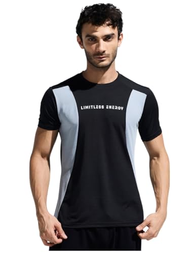 Image of Mens Stylish Supersoft Cut and Sew Breathable T-Shirt with HD Chest Print | Sports Tshirt for Men| Lightweight Men's T-Shirt| Men Tshirt
