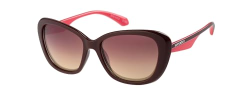 Superdry SDS-5022 Women's Sunglasses 162 Burgundy Coral/Purple Fade to Gold Mirror