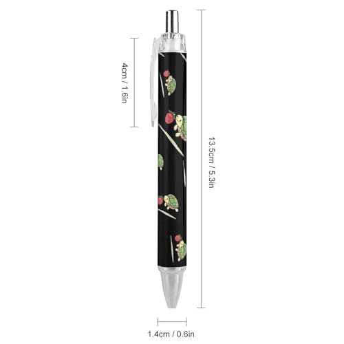 Stylos à bille rétractables pointe fine 0,5 mm Turtles contre les bavures - 2