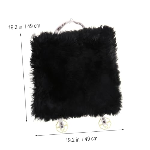 Coussin de siège auto lavable laine lanital confortable noir