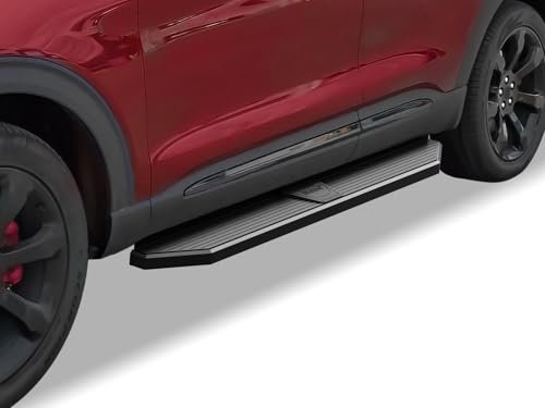 Estribos planos Tuxtreme 6 pulgadas negro acero Ford Explorer miniatura 1