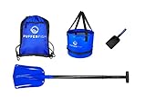 PUFFERFISH Sand Castle KIT - PRO-Quality Tools for Building Amazing Sand Castles, Including Bucket, Big Beach Shovel, and Super Scoop Made from Recycled Fishing nets