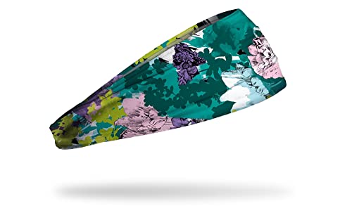 Image of JUNK Brands Big Bang Lite Floral Headband - Moisture-Wicking, Performance Fabric, Non-Slip, Sports Sweatband for Men & Women