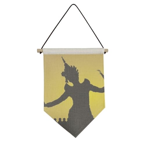 Drapeau sur toile de la Thaïlande danseuse de l'ombre pour créer un salon zen