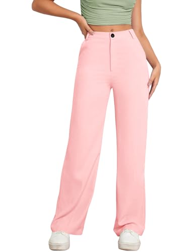 Image of Toochki Trousers for Woman Pants Women's Formal Office Korean | Black Track Pant | Straight | Cotton Spandex Stretchable Trouser | High-Waisted Bottom Wear