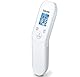 Beurer FT 85 kontaktloses digitales Infrarotthermometer, schnelles Fieberthermometer zur hygienischen & BM 27 Oberarm-Blutdruckmessgerät mit Manschettensitzkontrolle, für Oberarmumfänge von 22-42 cm