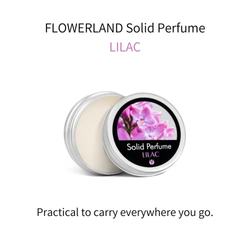 Flowerland Solid Perfume - Portable Pocket Balm Perfume Perfect For Travel Use - Natural Fragrance Parfum For Men And Women - Natural & Vegan - Lilac (30Ml) #TOP2