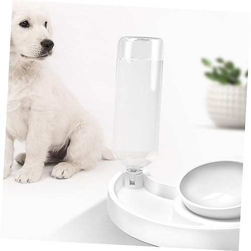 minkissy Hundefutter und Wassernapf Haustiernapf katzenfutter wassernapf Wasserkühler Pets Haustiere Pet Slow Feeder Napf Futternapf für Hunde Fressnapf Katzennapf Weiß