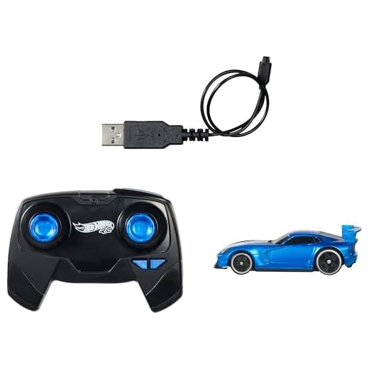 Hot Wheels Ferngesteuertes Spielzeugauto, Maßstab 1:64 RC Dodge Viper ACR, Race On & Off Track, Booster Button für Stunts, Iconic Casting für Automobilfans