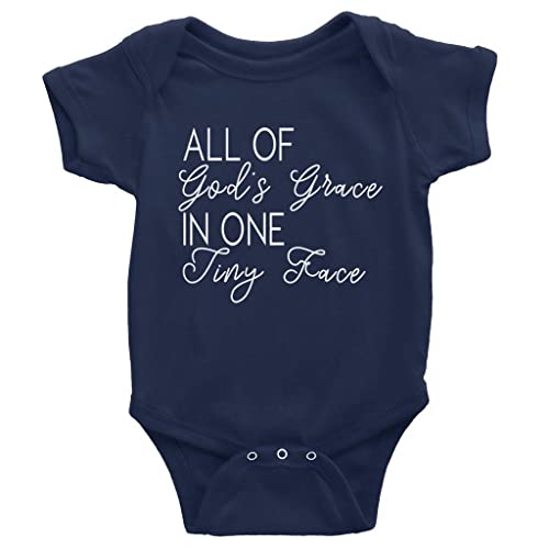 Image of GKrepps All of God's Grace in One Tiny Face Baby Onesie Bodysuit Infant Baby Clothes