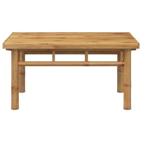 Petite table basse 70x40x35 cm bambou rétro de salon