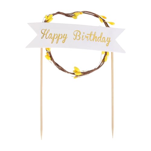 TOYANDONA Decoración LED para Tartas Guirnalda Iluminada con Luz Cálida Adornos para Pasteles y Fiestas Accesorios Creativos y Únicos para Cupcakes y Eventos Especiales